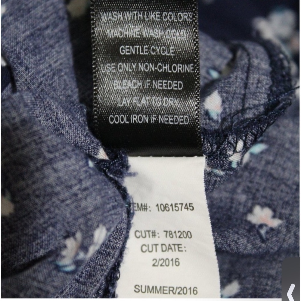 TORRID Summer Chalis Floral Sundress in Blue White Size 0 (Size 10) - Picture 9 of 9